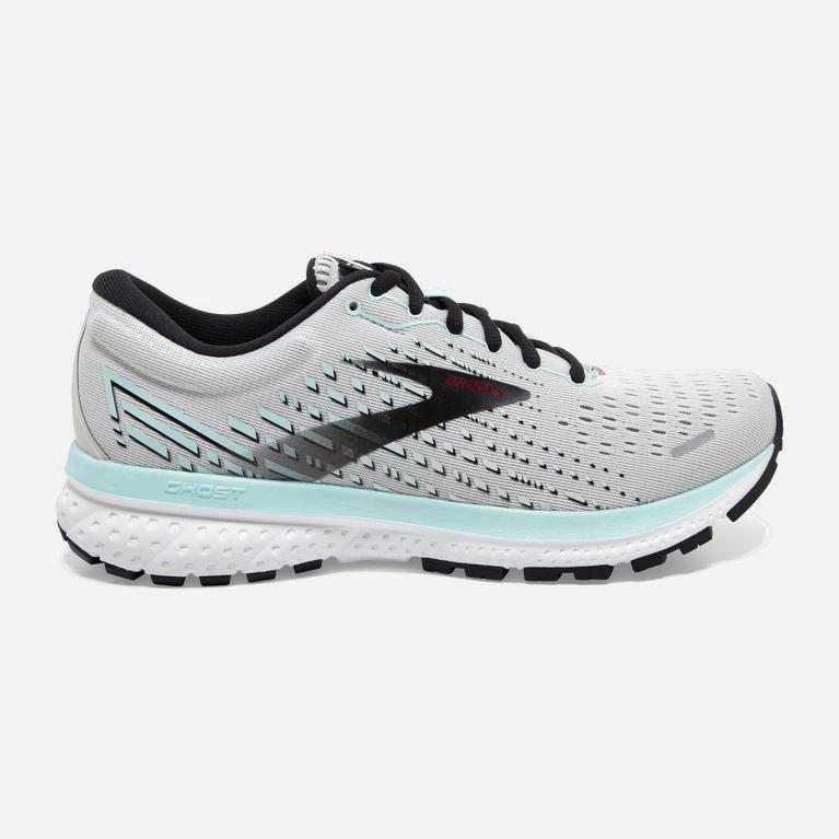 Brooks Ghost 13 Australia - Women's Road Running Shoes - Grey/Fair Aqua/Black (891576-BVN)